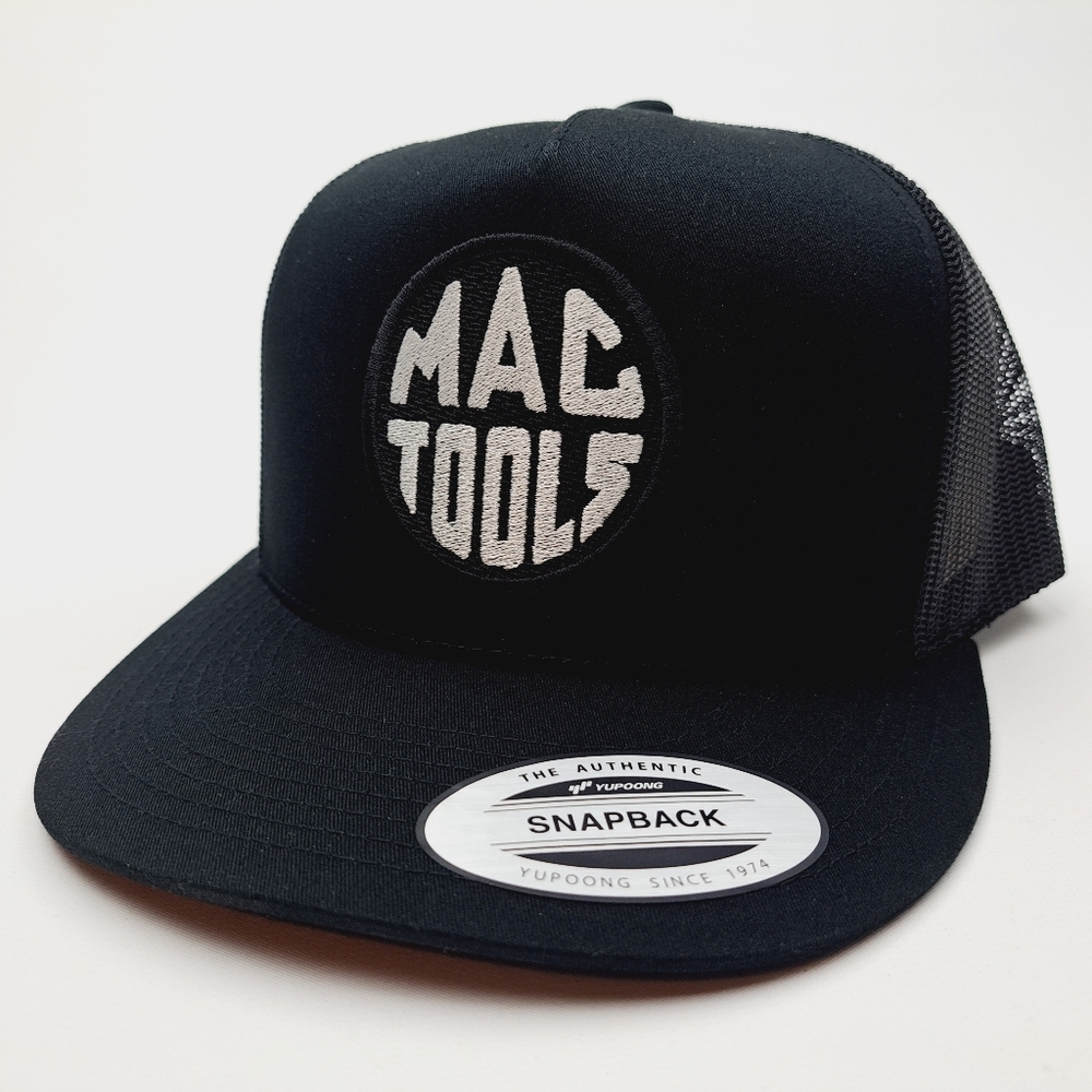 MAC Tools Flat Bill Trucker Embroidered Patch Mesh Snapback Cap Hat…